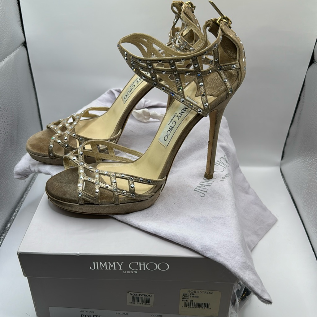 Jimmy Choo Polite Mirror Heels